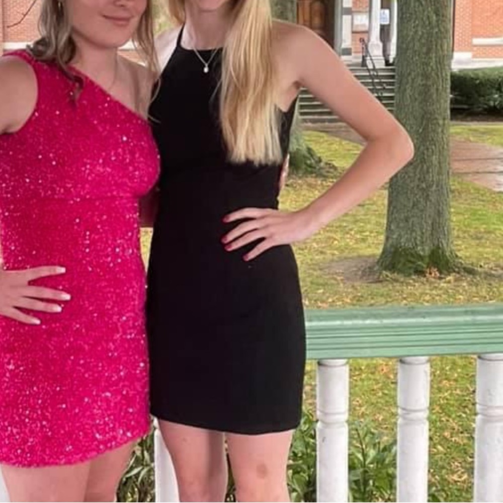 Black formal dress xs
